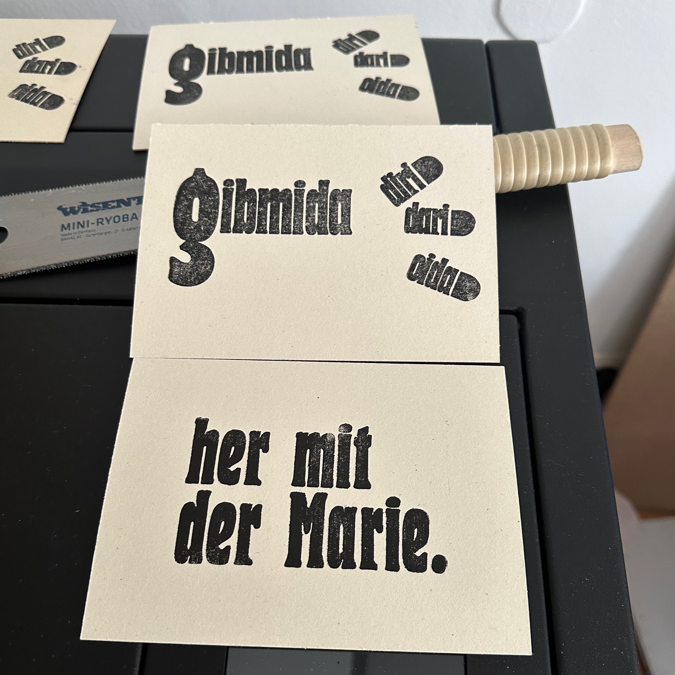 Postkarte »Mahnung«