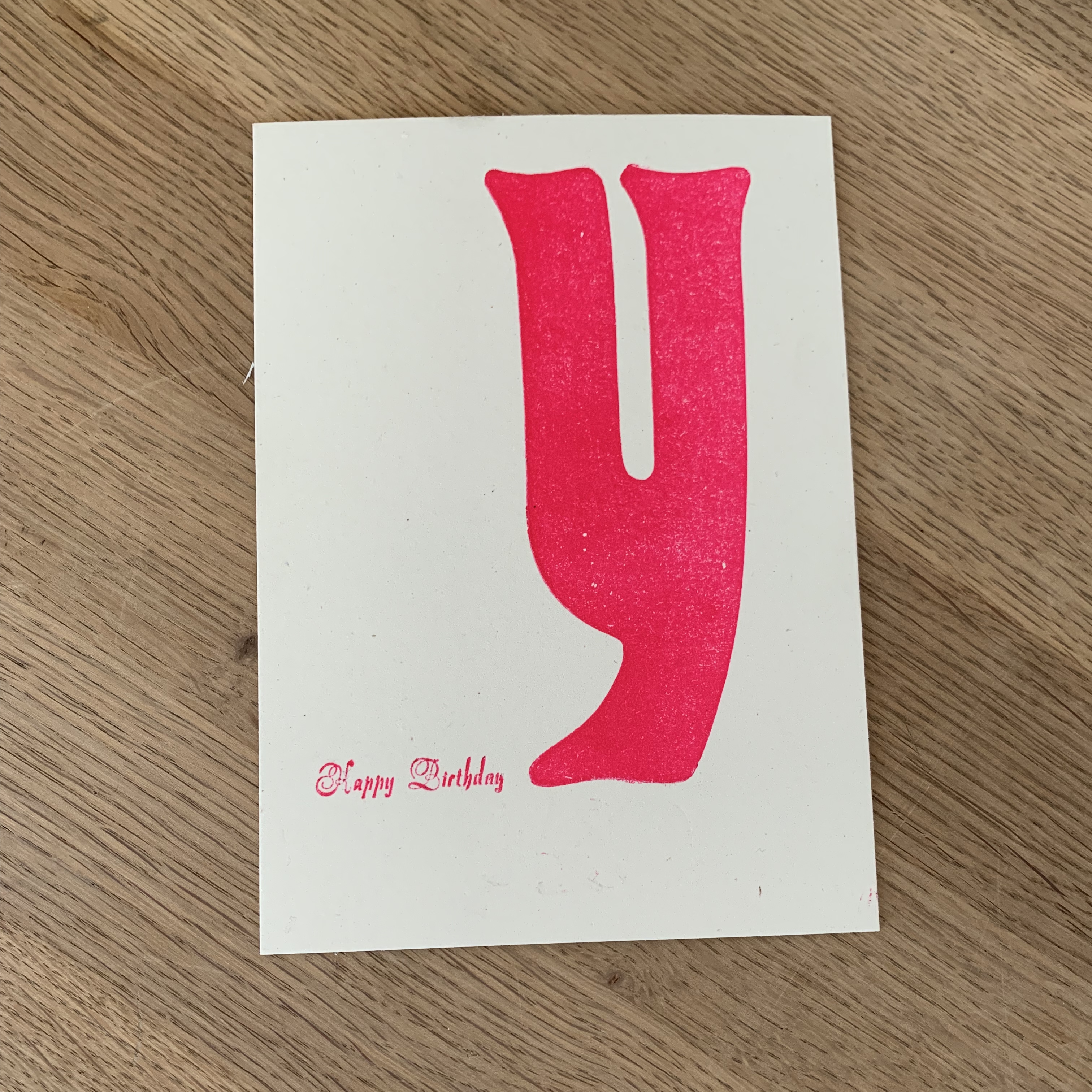 Happy Birthday Tagesleuchtfarbe